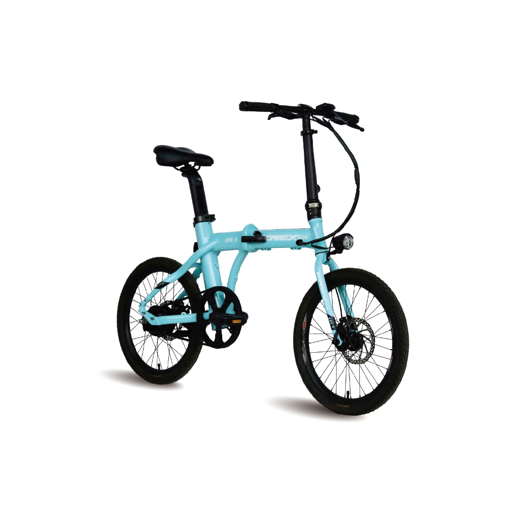 送貨架 KREXplus E-bike EFD1 電動輔助折疊自行車 折疊車 電動輔助折疊腳踏車 消光黑 湖水綠