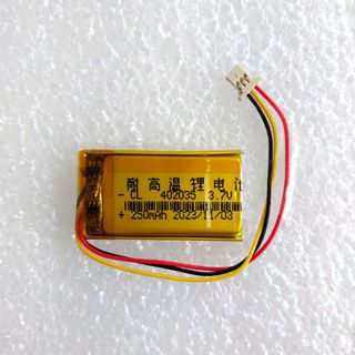 402035 3.7V 250mAh 帶專用扁接頭 適用 小米行車記錄器1S 電池 MJXCJLY01BY