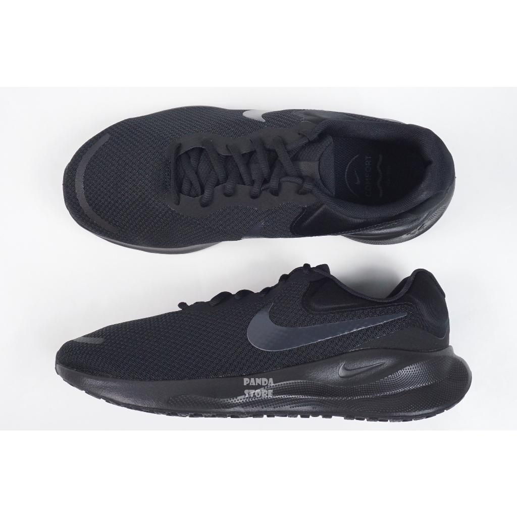 胖達）NIKE REVOLUTION 7 WIDE 寬楦 全黑 慢跑 運動鞋 FB8501-001 黑 男鞋