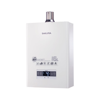 【私訊批發價】SAKURA 櫻花 16L 智慧恆溫熱水器 DH-1670F (DH-1670A新款) 強制排氣型