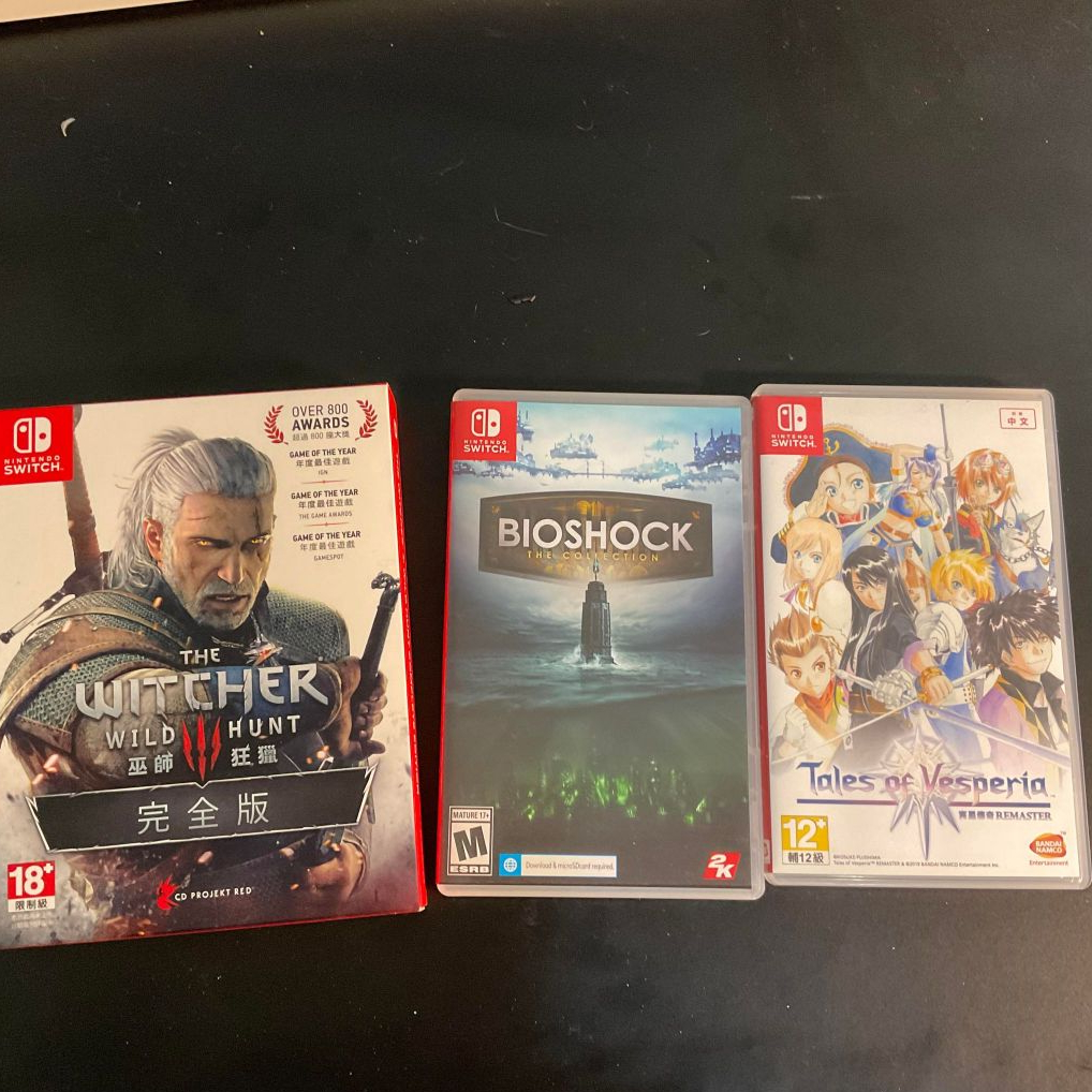 NS Nintendo Switch 遊戲 中古 巫師3完全版 Bioshock 霄星傳奇