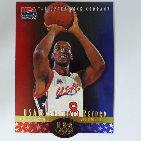 ~ Scottie Pippen ~名人堂/天下第二人/皮本.皮朋 1996年UD USA.NBA美國奧運籃球卡