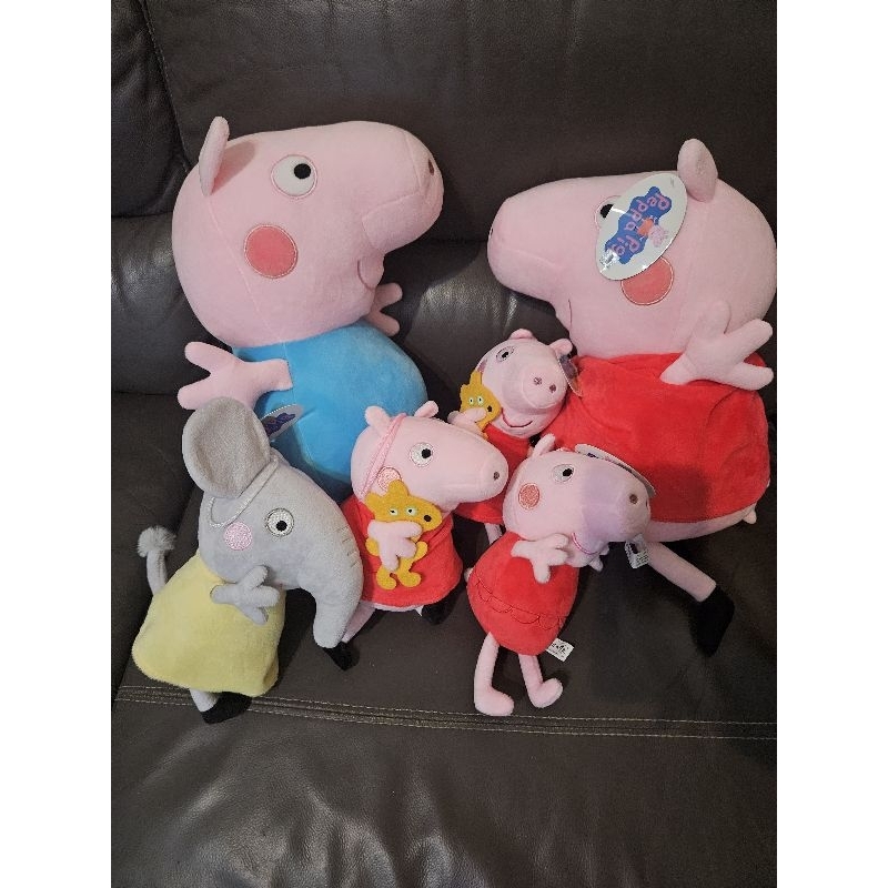 佩佩豬家族與她的朋友們 佩佩豬 喬治弟弟 豬爸爸 豬媽媽 娃娃 玩偶