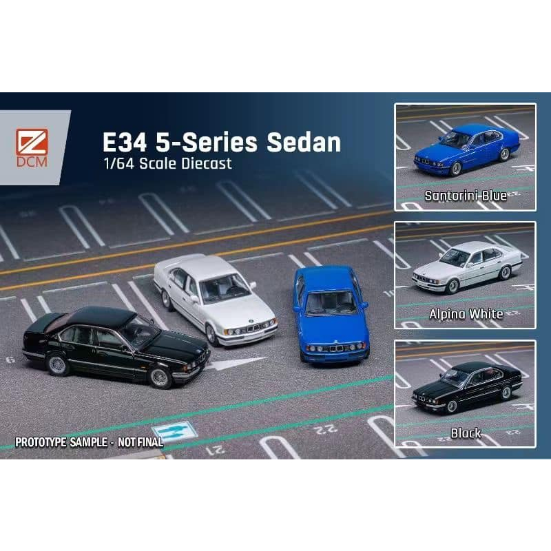 TSAI模型車販賣鋪 現貨賣場 1/64 BMW E34 5-Series Sedan
