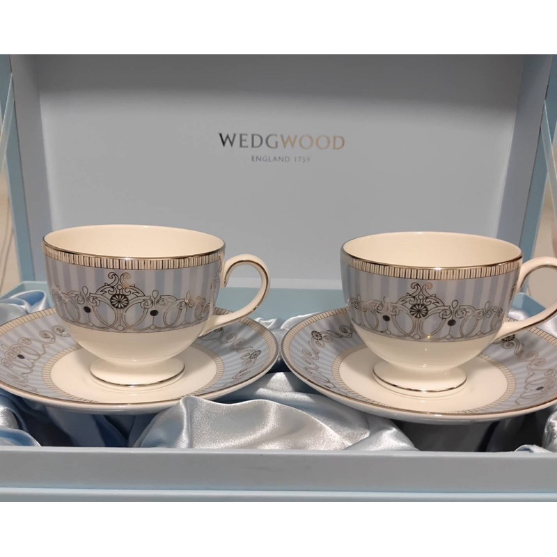 Wedgwood 雅麗珊卓 咖啡杯盤 禮盒