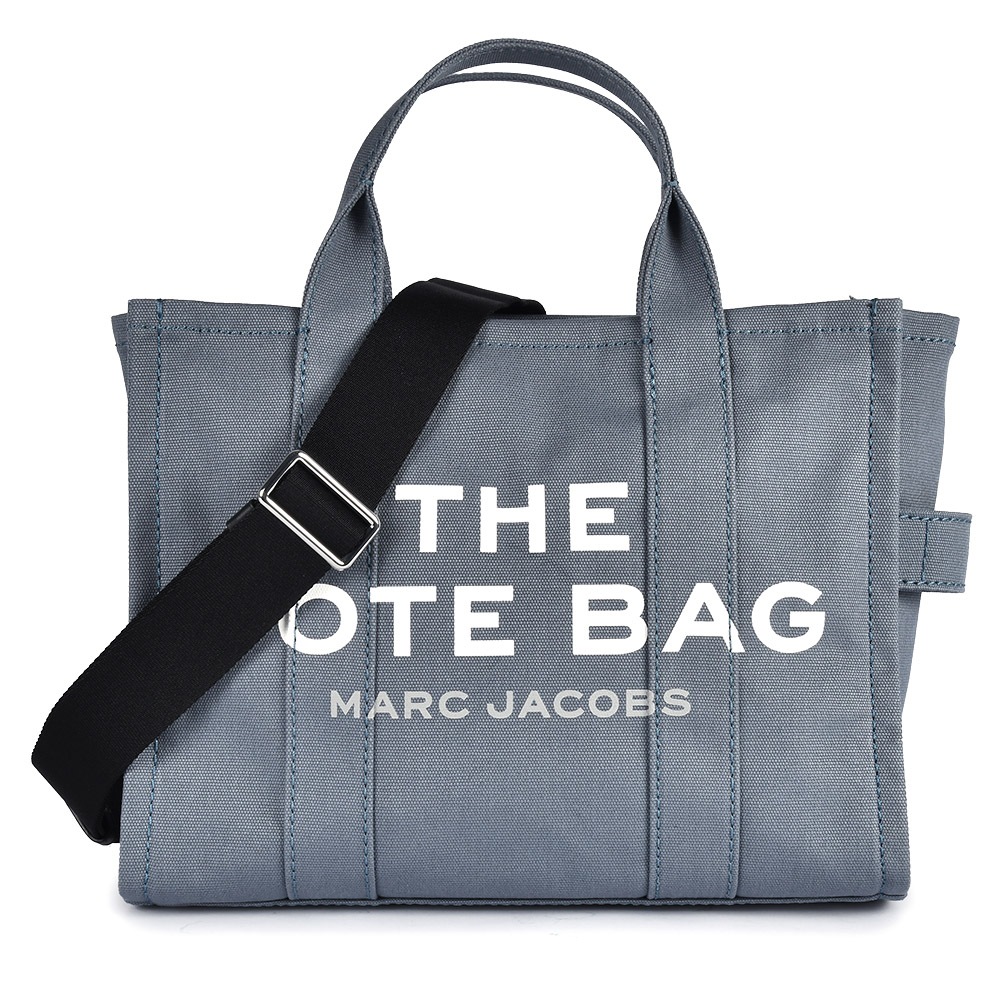 MARC JACOBS THE TOTE帆布手提斜背兩用托特包(灰藍)920485-481