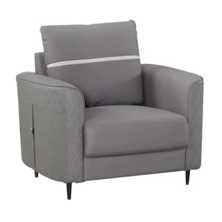 艾柏名床(TU2-1255)透氣皮革單人座沙發椅