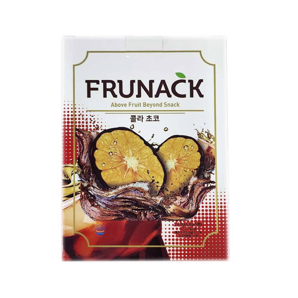 韓國 FRUNACK 可樂果巧克力風味柑橘片 5入《日藥本舖》