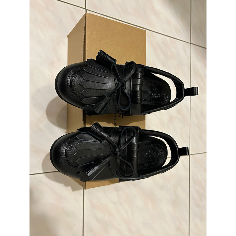 【bench 奈良拖鞋品牌】BENSAN-F樂福黑色涼鞋