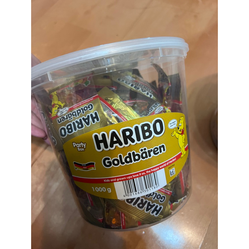 HARIBO軟糖 哈瑞寶綜合迷你桶裝軟糖[現貨供應24小時寄出]1000g/約100包/桶)