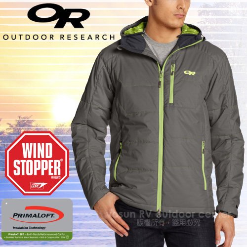 【Outdoor Research】特價55折》男 款頂級超輕高抗水連帽保暖科技羽絨外套 化纖風衣夾克_57811