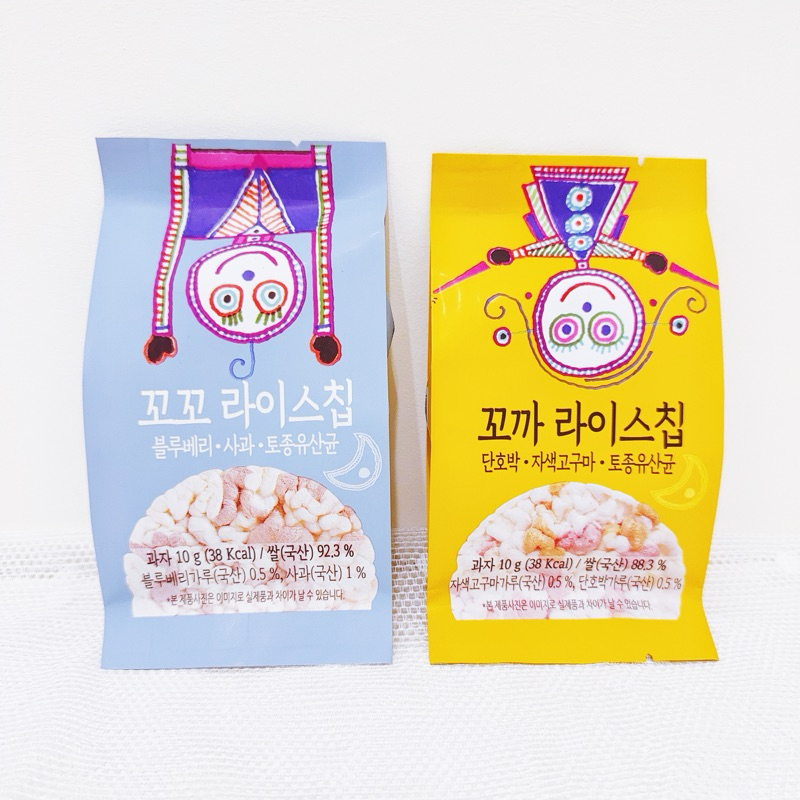🎀 韓國空運🇰🇷現貨 現貨-BABIBREAD 藍莓蘋果/南瓜紫薯乳酸菌米香餅10g