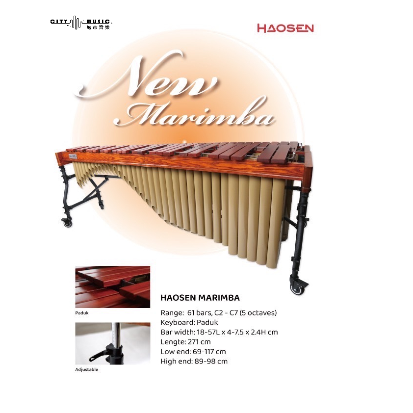 訂金〖城市擊樂〗New Marimba 豪聲  Haosen 61鍵 馬林巴木琴