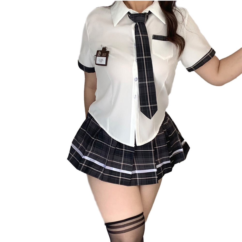流行E線A7500 日系JK制服性感水手服 M-3XL大尺碼學生服 角色扮演學院風學生制服 聖誕節派對表演服