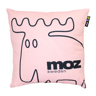 moz 瑞典 北歐風 雙面抱枕套(原創線條-可愛粉) 45cm