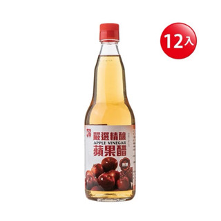 百家珍 嚴選精釀無糖蘋果醋600mlx12入/箱【醋老闆】