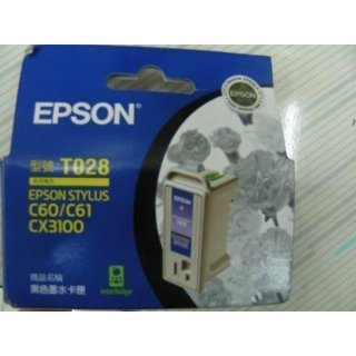 庫存品 EPSON T028 原廠黑色墨水匣 C60 / C61 / CX3100