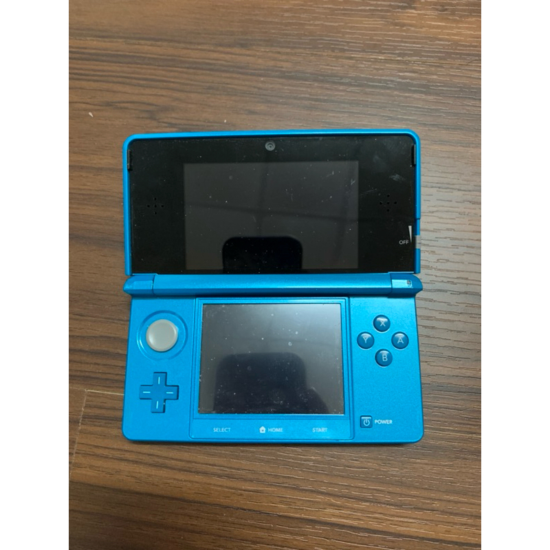 無盒 3DS 舊版主機 水藍色 已改機+遊戲片