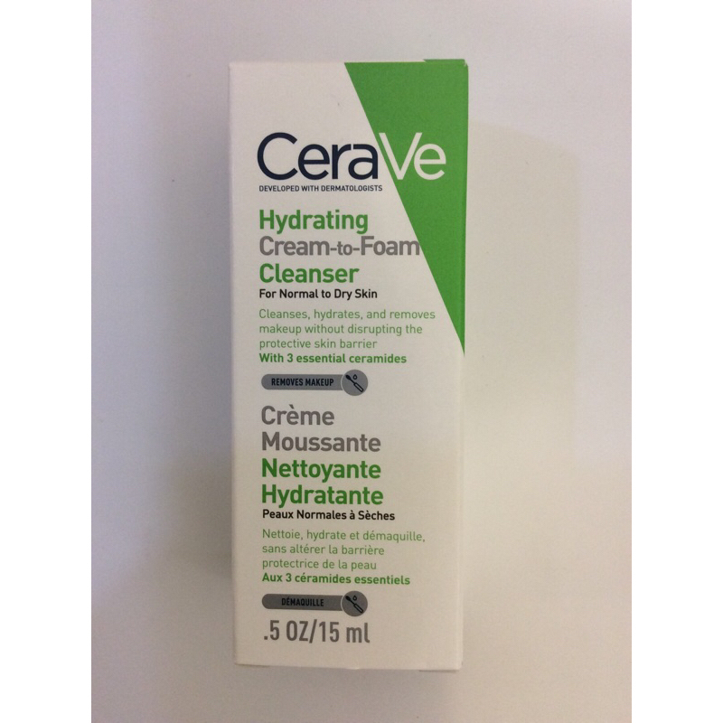 CeraVe溫和洗卸泡沫潔膚乳15ml