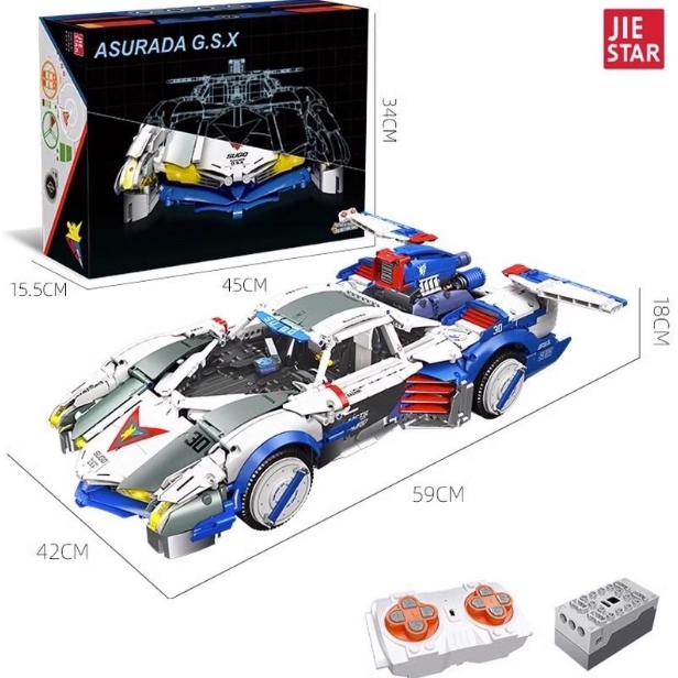 台灣現貨 杰星 92033 閃電霹靂車 阿斯拉 GSX 積木(含遙控套件) LEGO 樂高兼容積木