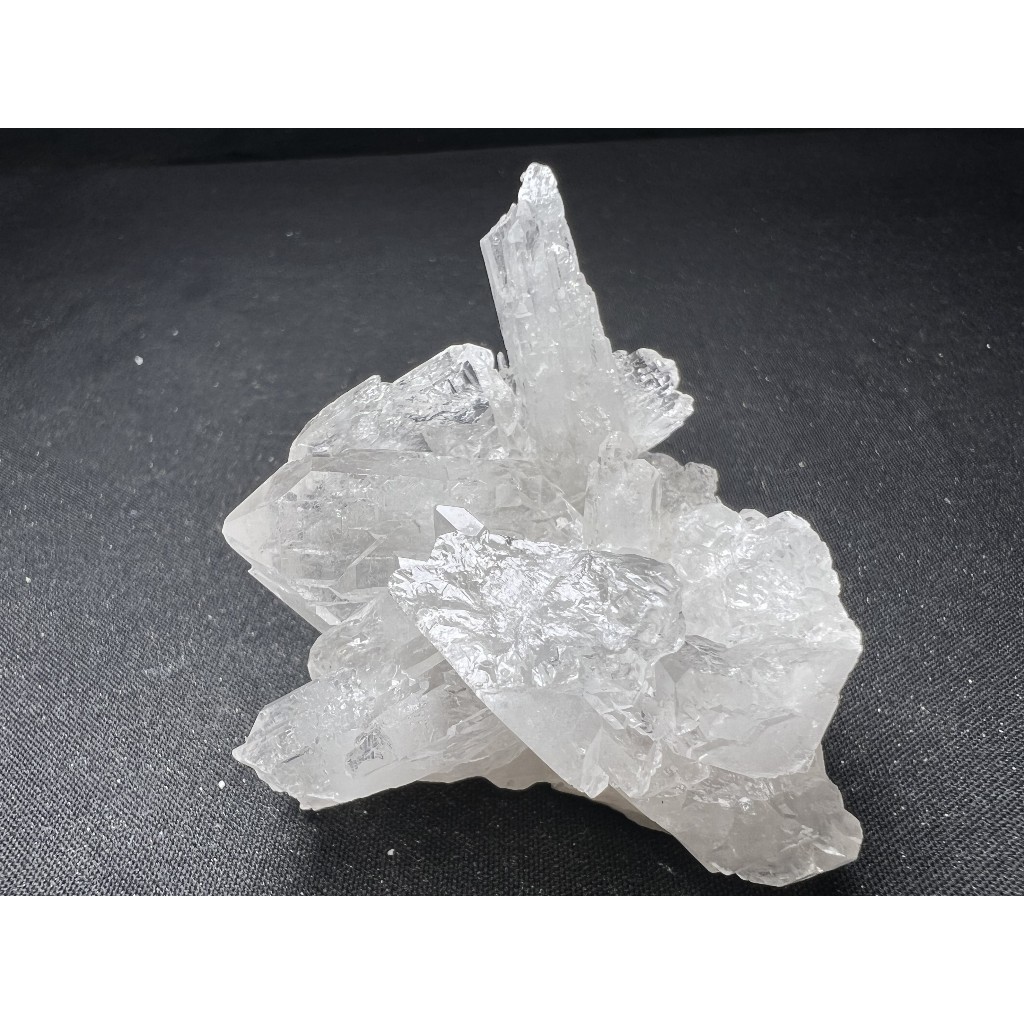 巴西 天然水晶 白水晶簇 白水晶 原礦 No.99