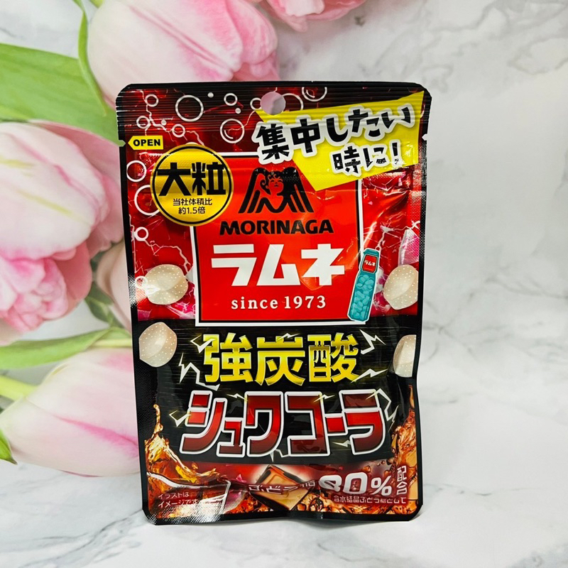 日本 Morinaga 森永 大粒 強炭酸 可樂風味糖 25g 汽水糖 萊姆糖