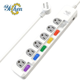 【YiChen】6切6座3P安全延長線 | YI-3665系列