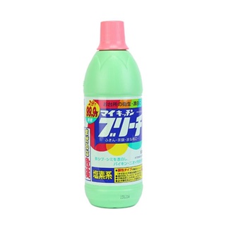 【MIJ store】火箭 Rocket 廚房用鹽素系去污抑菌除臭食器漂白劑(600ML) 日本製