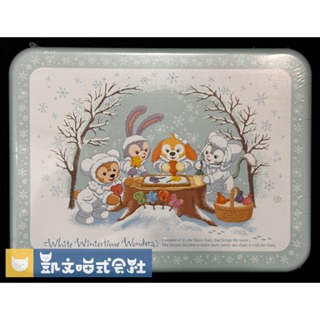 純售鐵盒 【東京迪士尼海洋】達菲熊鐵盒「巧克力」冬季限定 Duffy下雪造型Disney Sea 巧克力已逾期不建議食用
