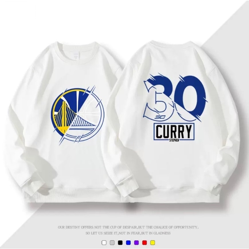 🎀柯瑞Stephen Curry庫里長袖純棉T恤上衛衣🎀NBA球衣勇士隊運動圓領棉T衣服大學T男T女T籃球衣服裝服飾C9