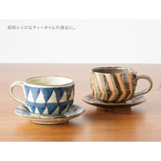 **現貨**日本製手工美濃燒 古染系列杯盤組 馬克杯 陶杯 水杯 咖啡杯盤組 下午茶杯盤組 茶杯 咖啡杯