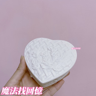 心型藤編瓷器 珠寶盒 收納盒 玫瑰花🌹 飾品盒 擺飾 歐風鄉村風 早期 復古 懷舊