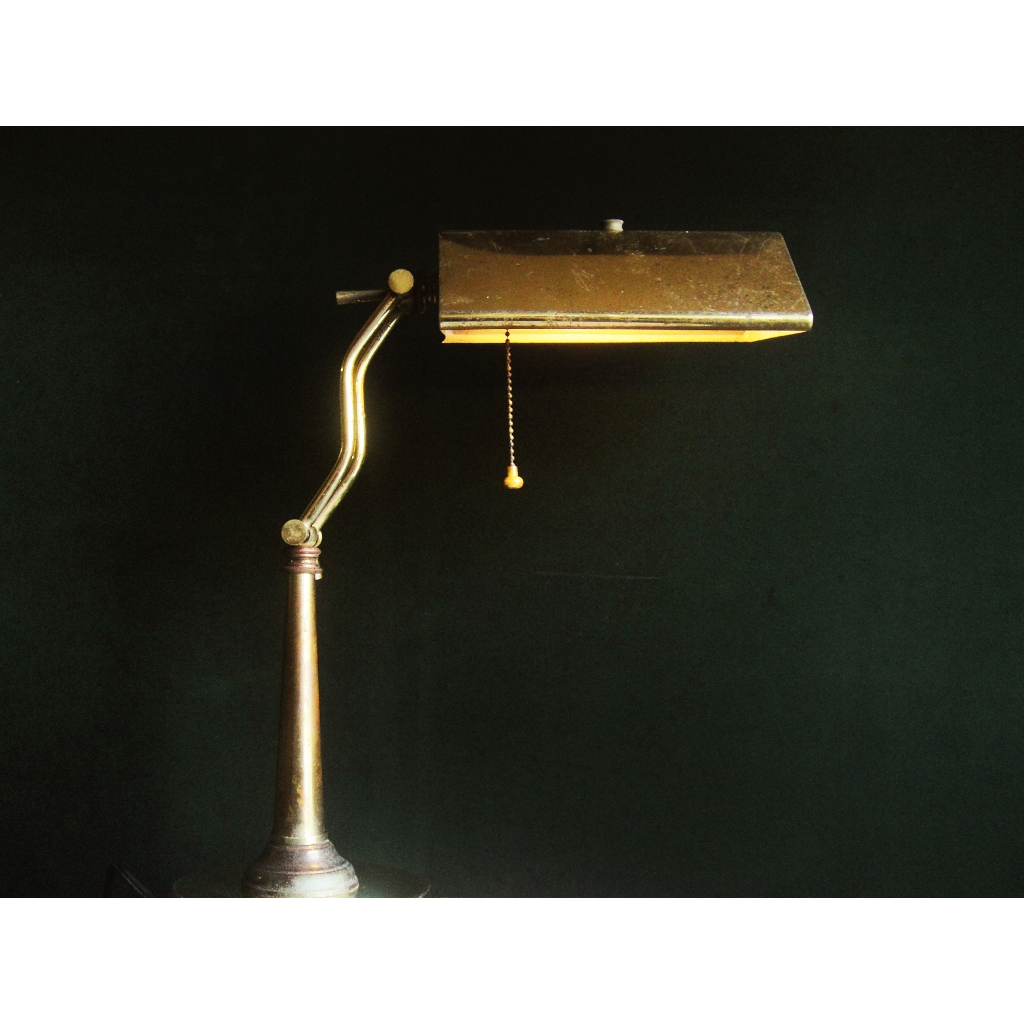 【老時光】早期二手台灣製銅關節桌燈*僅寄郵局*