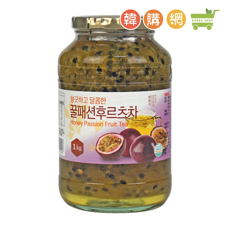 韓國蜂蜜百香果茶1kg【韓購網】