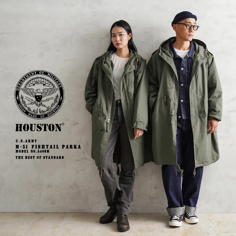 Tsu 日本代購 HOUSTON M51軍裝外套 日本 軍裝 古著 公發  軍大衣