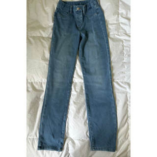 二手 Uniqlo 藍色 兒童彈性牛仔褲 150cm