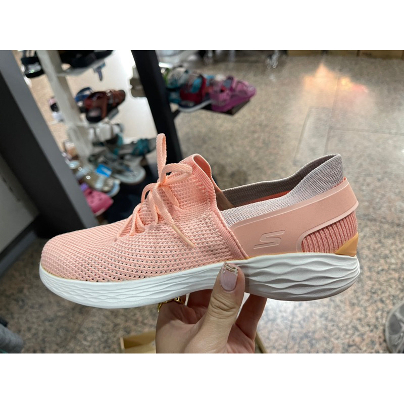 大灌體育👟出清特賣 過季  Skechers You Running Pink 14960PCH 懶人鞋 健走鞋