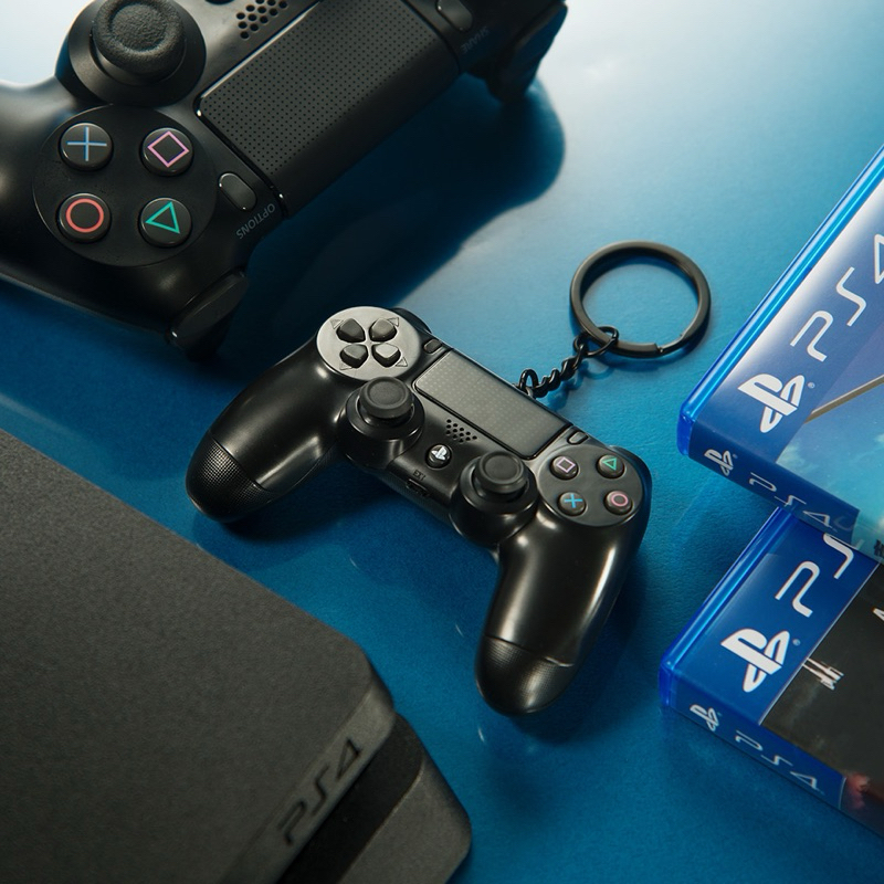 ✨現貨✨悠遊卡 會發光 官方 正版 PlayStation PS4 DS4 手把 搖桿 造型 鑰匙圈 吊飾