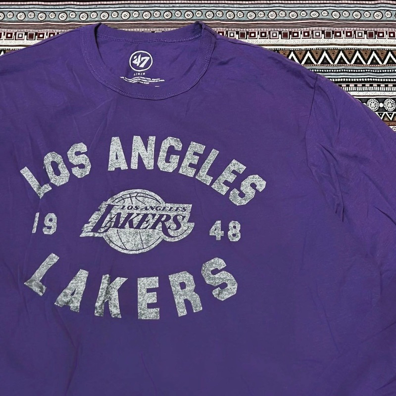 美式 籃球 Los Angeles Lakers 洛杉磯湖人 圓領 薄款 長袖T恤