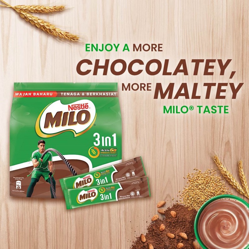 「現貨」🇲🇾馬來西亞雀巢美祿 MILO 3in1巧克力麥芽飲品 33gx30包/袋
