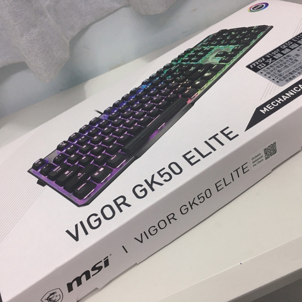 二手 MSI 微星  電競鍵盤 機械式鍵盤 青軸 vigor gk50 elite GK50 ELITE LLTE