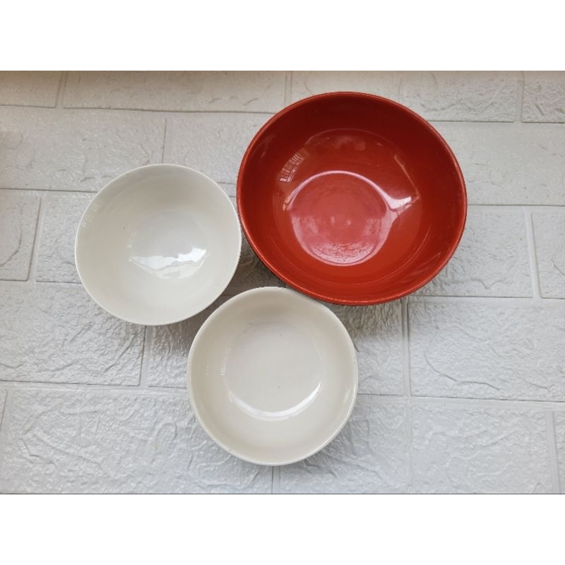 二手 陶瓷玻璃碗 味增湯碗 美耐皿 飯碗