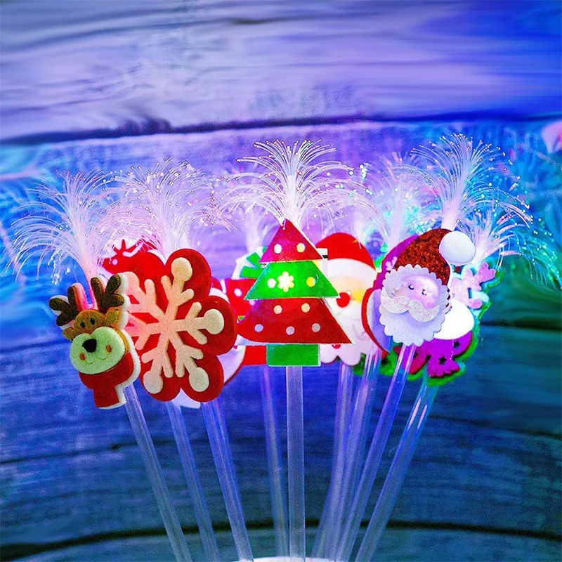 聖誕光纖發光棒 閃光棒 加油棒 魔法棒 發光棒 氣氛閃光棒 光纖棒 派對 演唱會 聖誕節《玩具老爹》