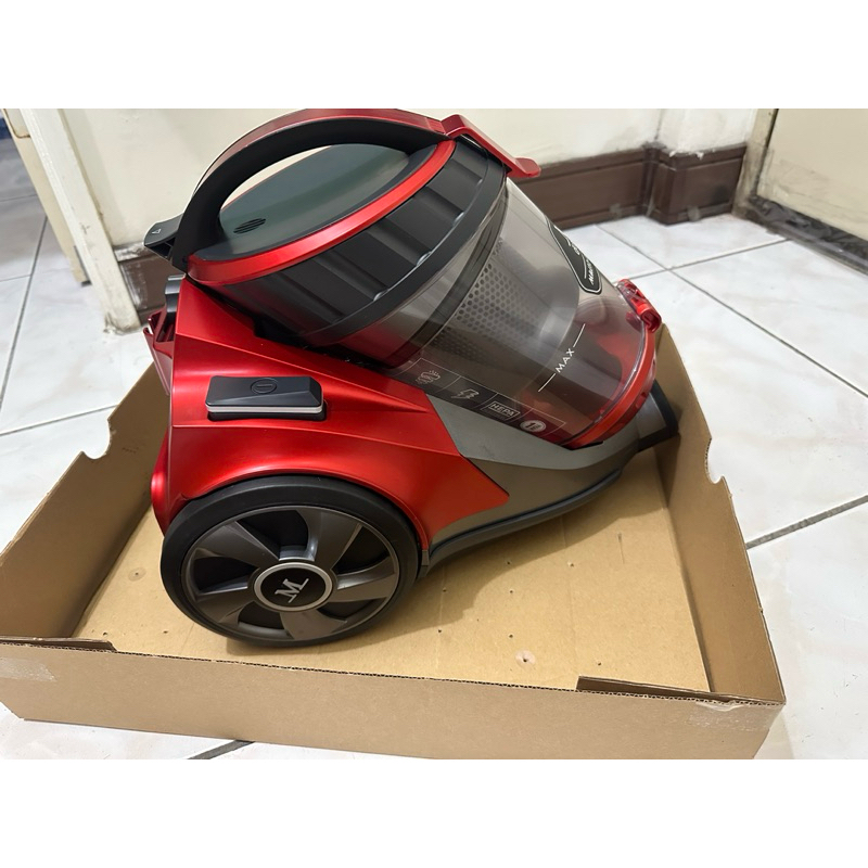 Mdovia 吸塵器超強吸力雙層過濾多錐強力清潔吸塵器(紅色）