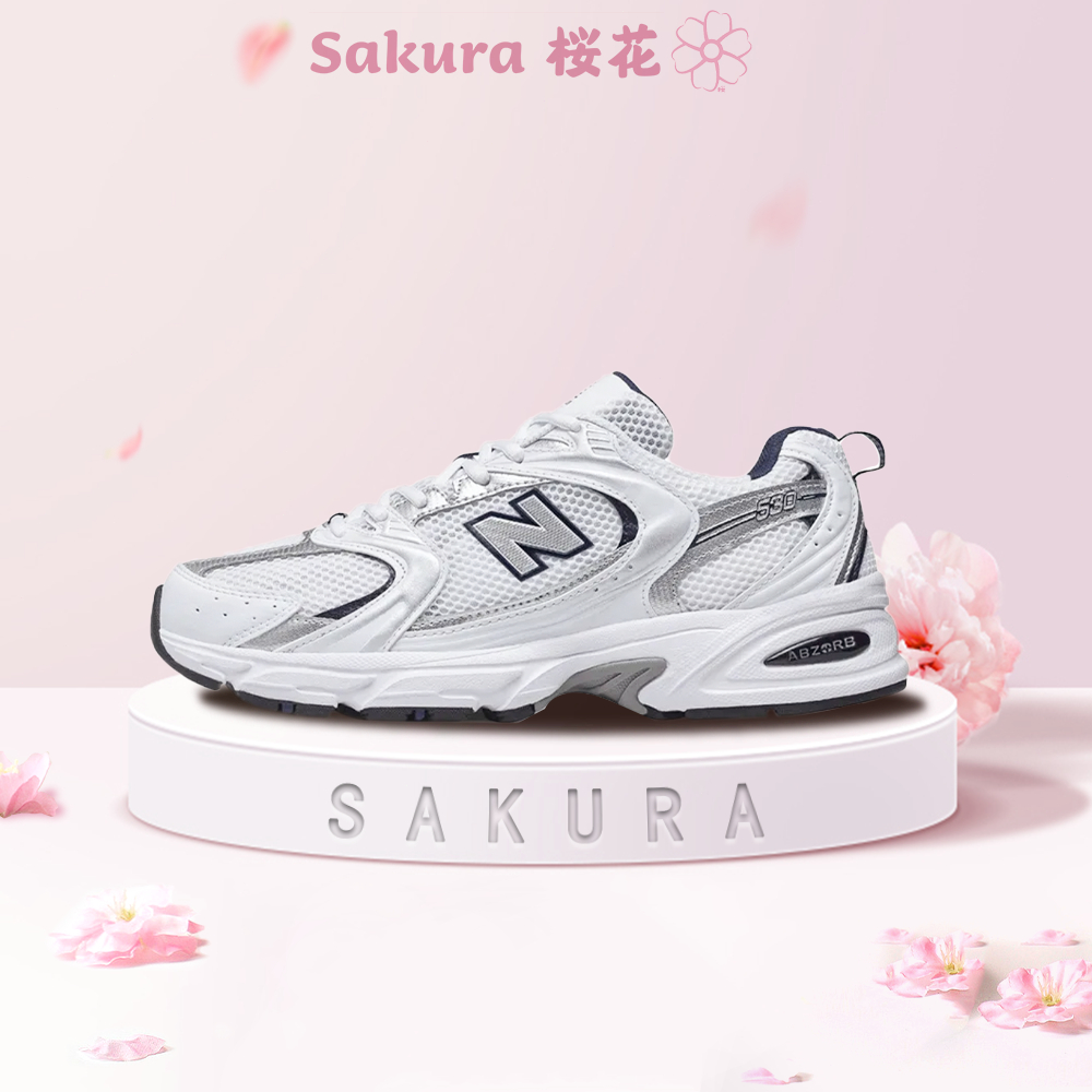 Sakura-ΝΕW ΒАLАΝСЕ NB 530 低筒 慢跑鞋 白銀色 MR530SG
