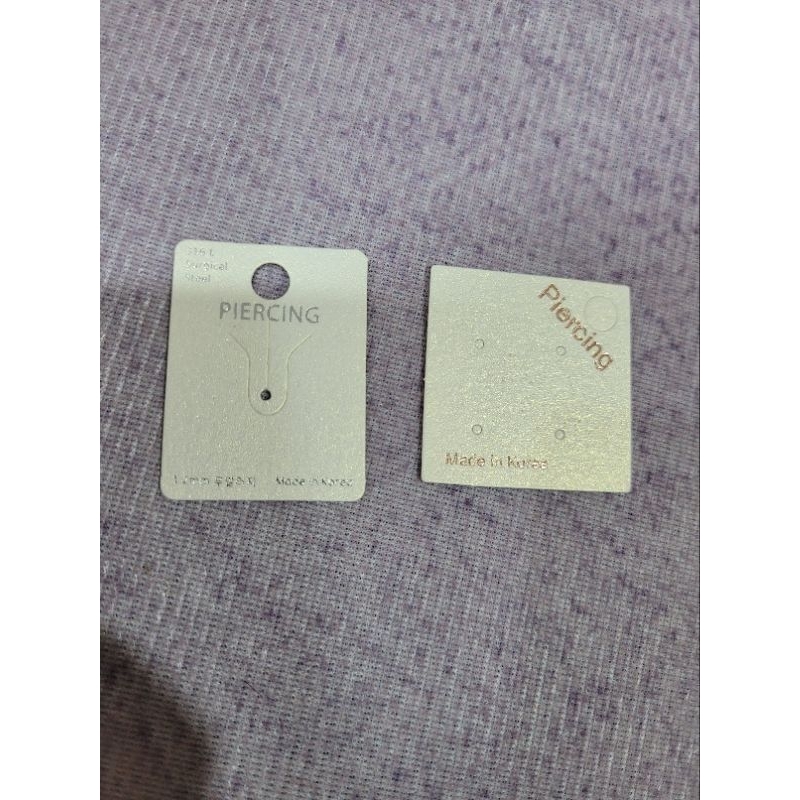 韓國進口轉珠/鎖珠式耳環紙卡兩款（單張售）