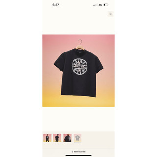 二手優惠出清！Hermes 黑色短版T-shirt