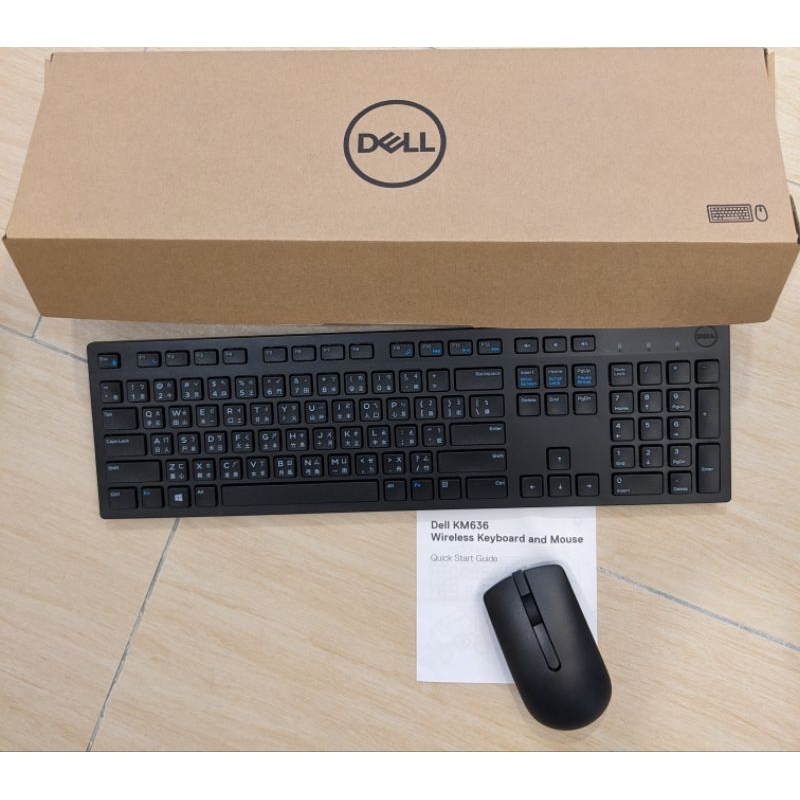Dell KM636無線鍵盤滑鼠組（全新）