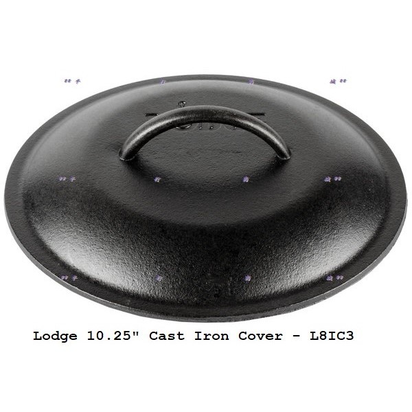 美國原裝新品現貨LODGE 10.25吋鑄鐵鍋上蓋 L8IC3 (L8SK3, L8GP3, L8DSK3 可適用)