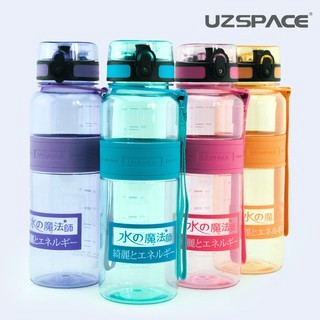 1000ML UZSPACE 負離子水杯(粉紅色)、戶外運動水杯美國進口正牌Tritan 材質